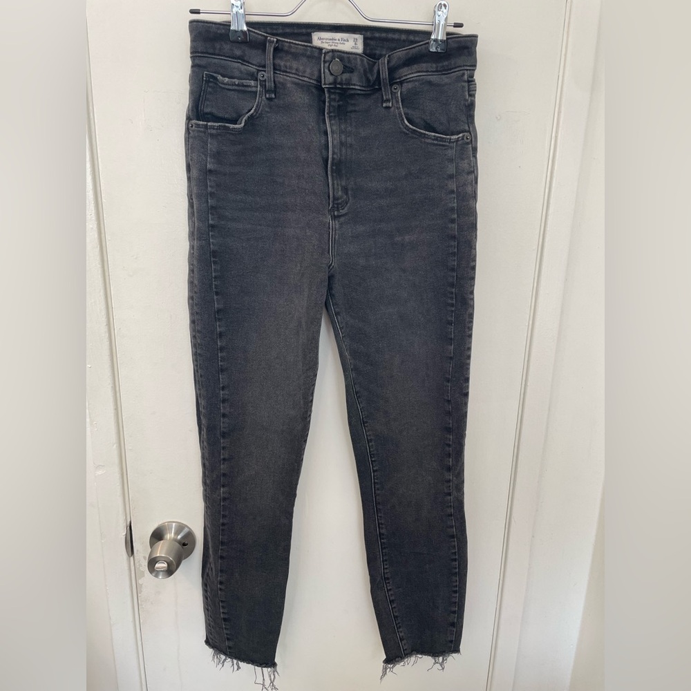 Abercrombie High-Rise Black Jeans